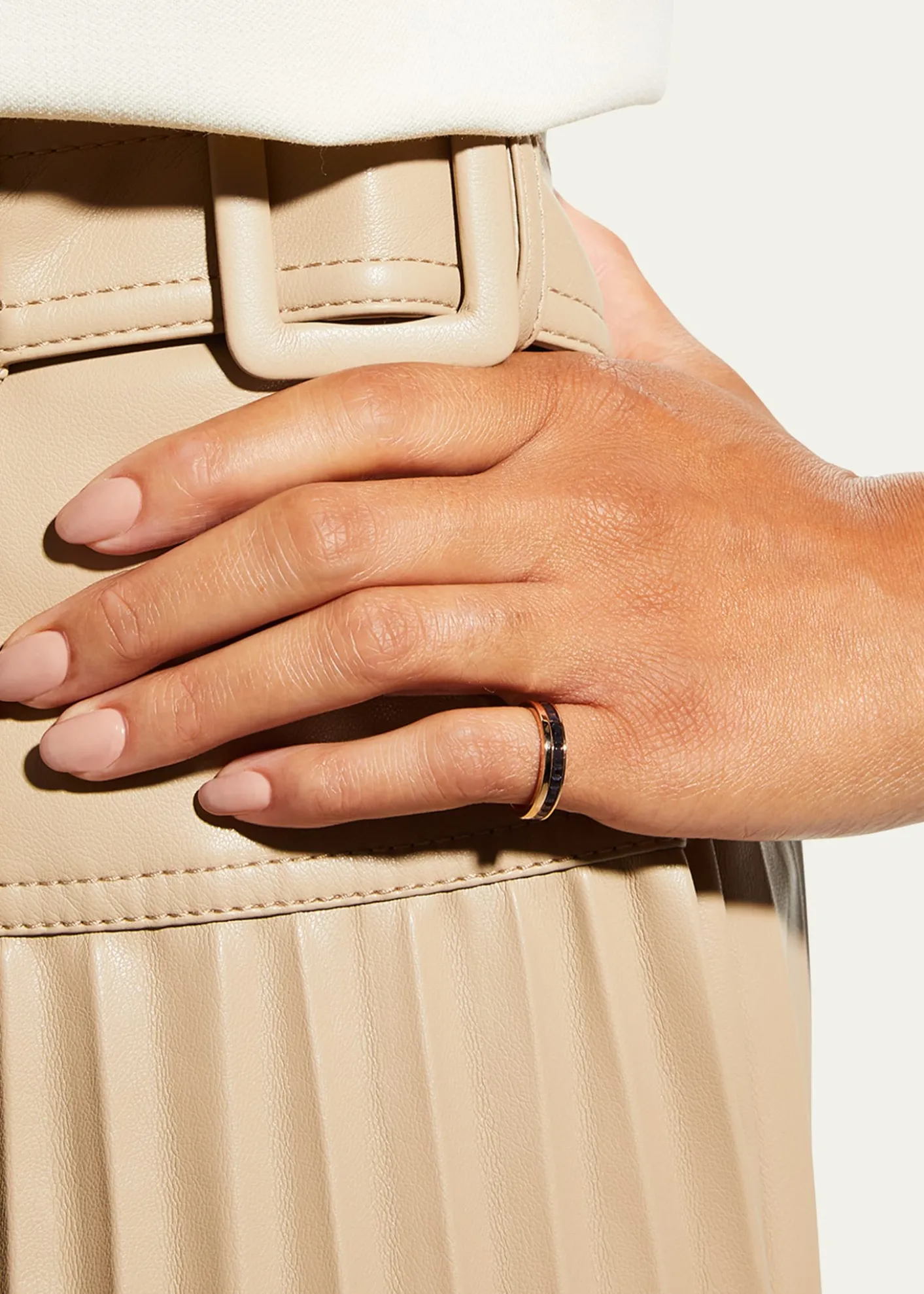 BoucheronQuatre 18K Rose Gold & Brown PVD Band Ring