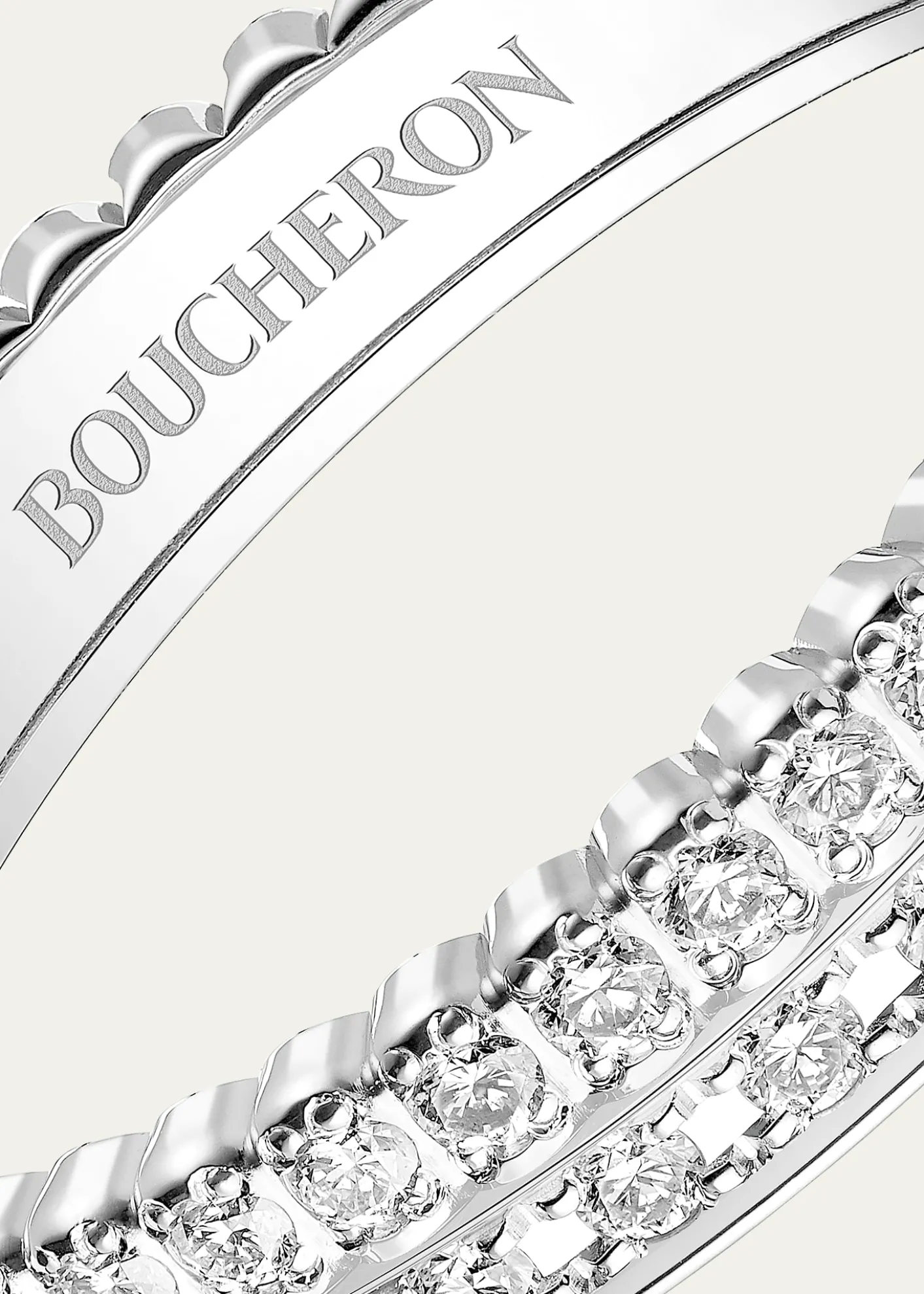 BoucheronQuatre Radiant Edition White Gold Diamond Wedding Band Ring
