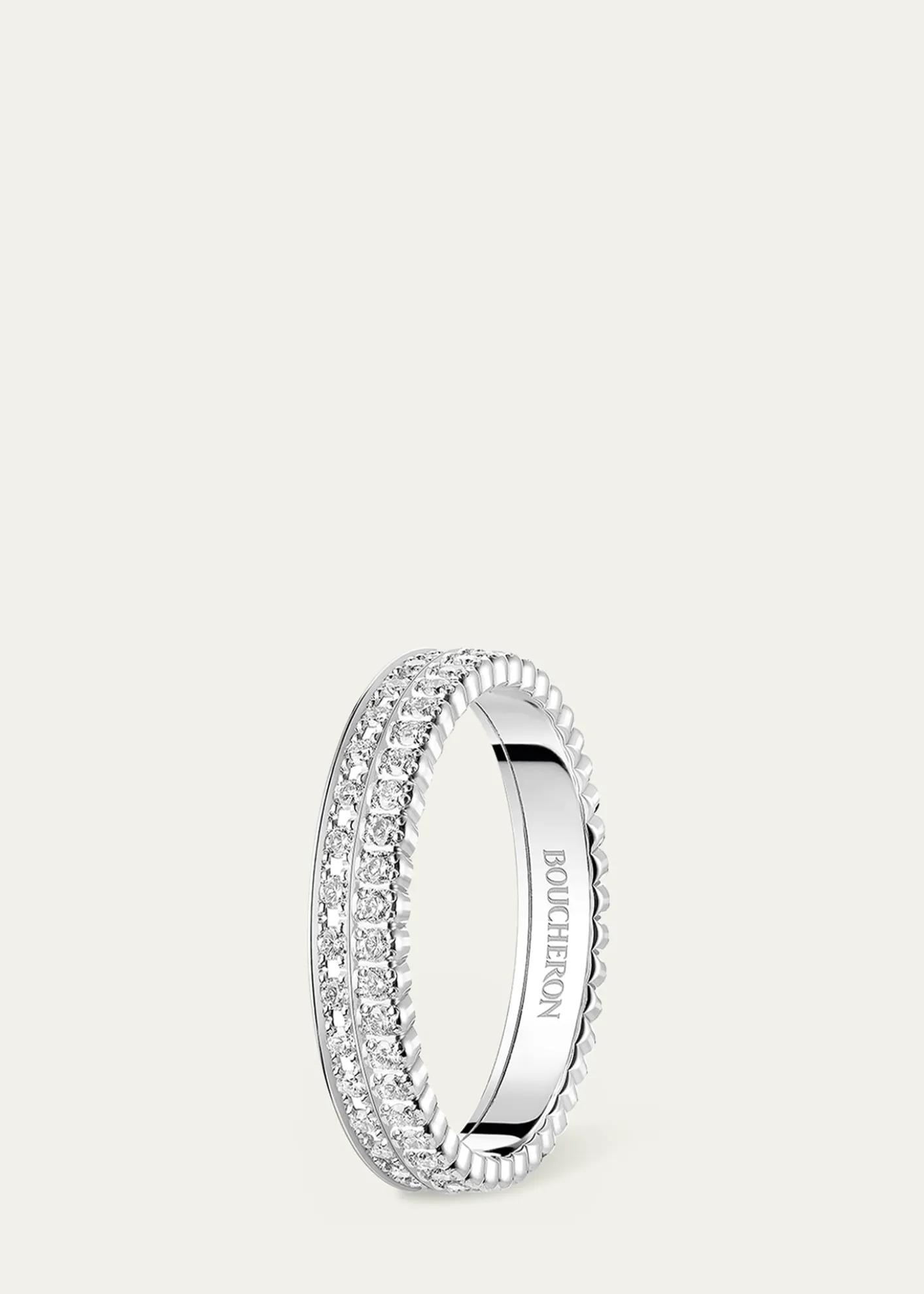 BoucheronQuatre Radiant Edition White Gold Diamond Wedding Band Ring