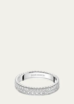 BoucheronQuatre Radiant Edition White Gold Diamond Wedding Band Ring