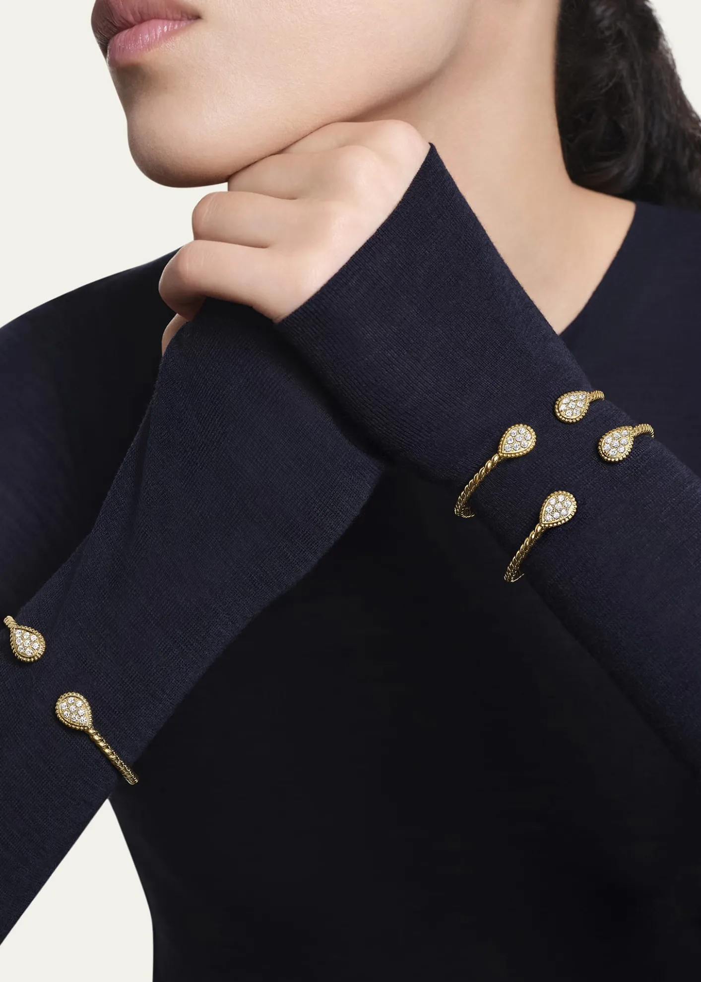 BoucheronSerpent Boheme 2-Motif Diamond Bracelet