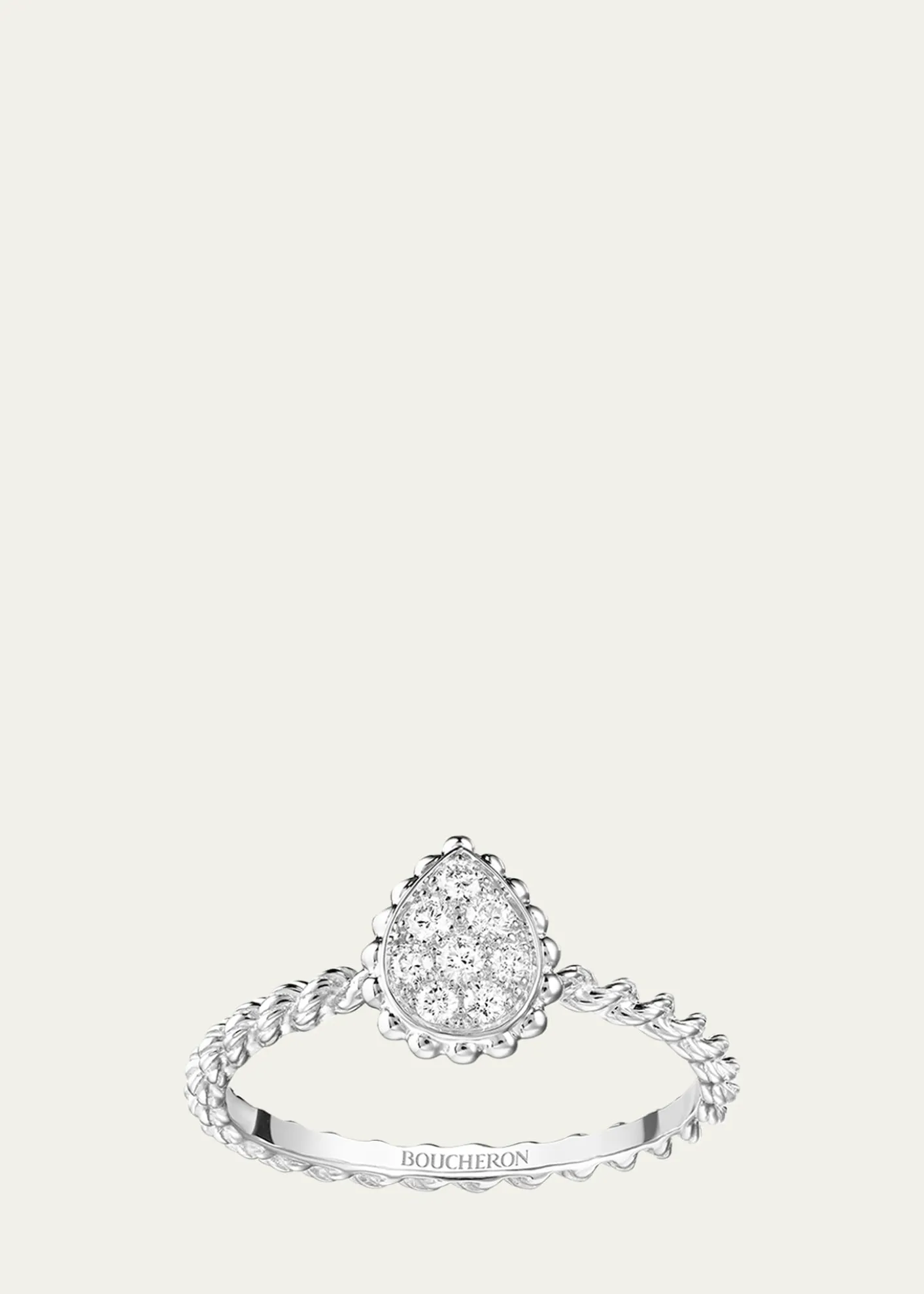 BoucheronSerpent Boheme Extra Small Motif Diamond Ring