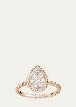 BoucheronSerpent Boheme Pink Gold Motif Diamond Ring