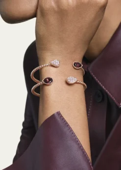 BoucheronSerpent Boheme Small Motif Rhodolite and Diamond Bracelet