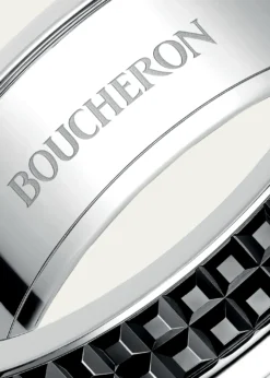 BoucheronWhite Gold Quatre Black Edition Band Ring, Large Model