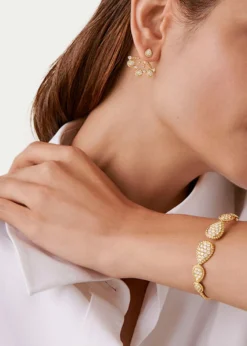BoucheronYellow Gold Serpent Boheme Stud Earring with Diamond Extra-Small Motif, Single
