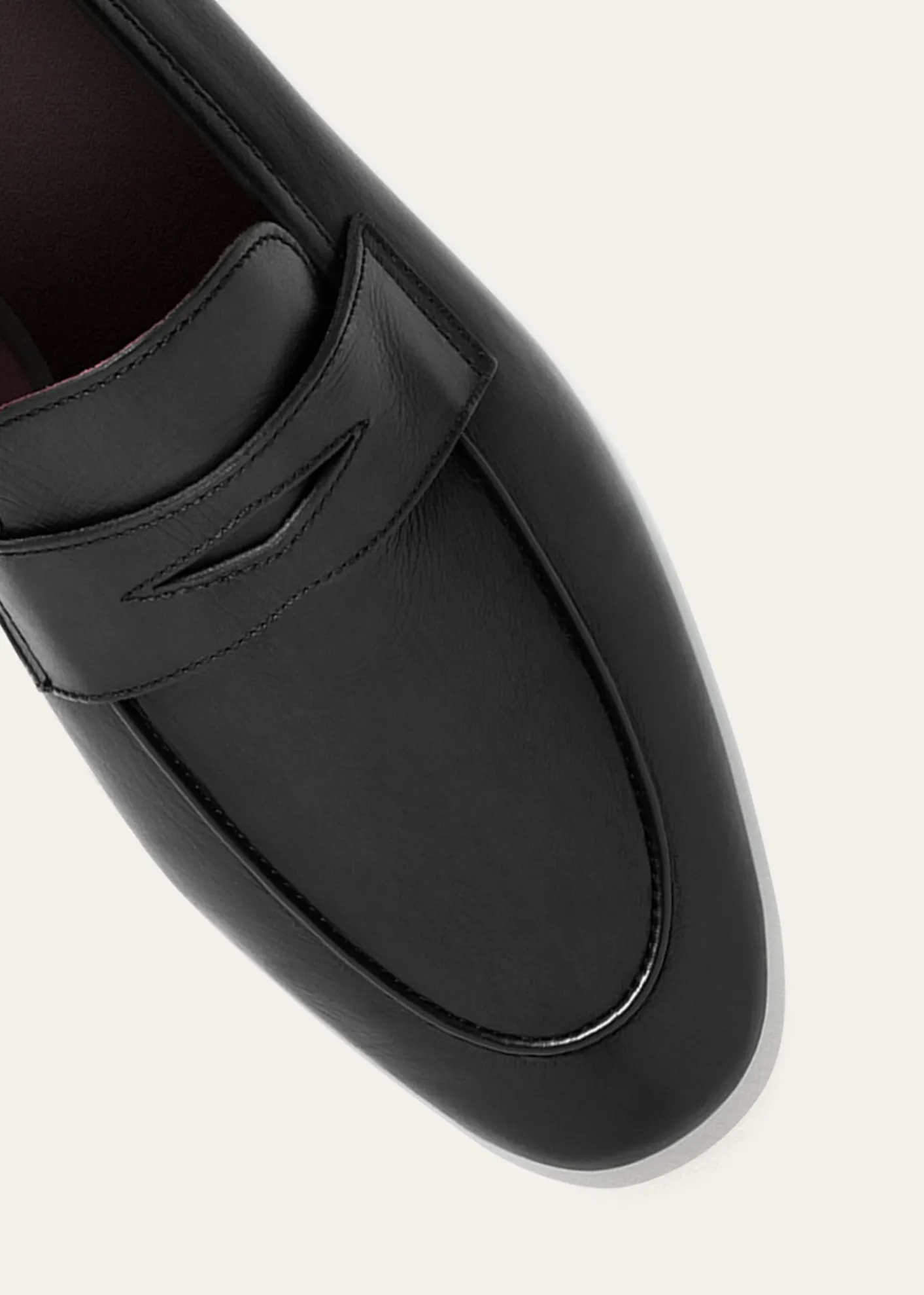 BougeotteFlaneur Leather Flat Penny Loafers