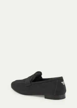 BougeotteFlaneur Suede Shearling Penny Loafers