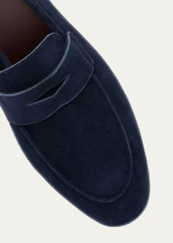 BougeotteSuede Slip-On Penny Loafers