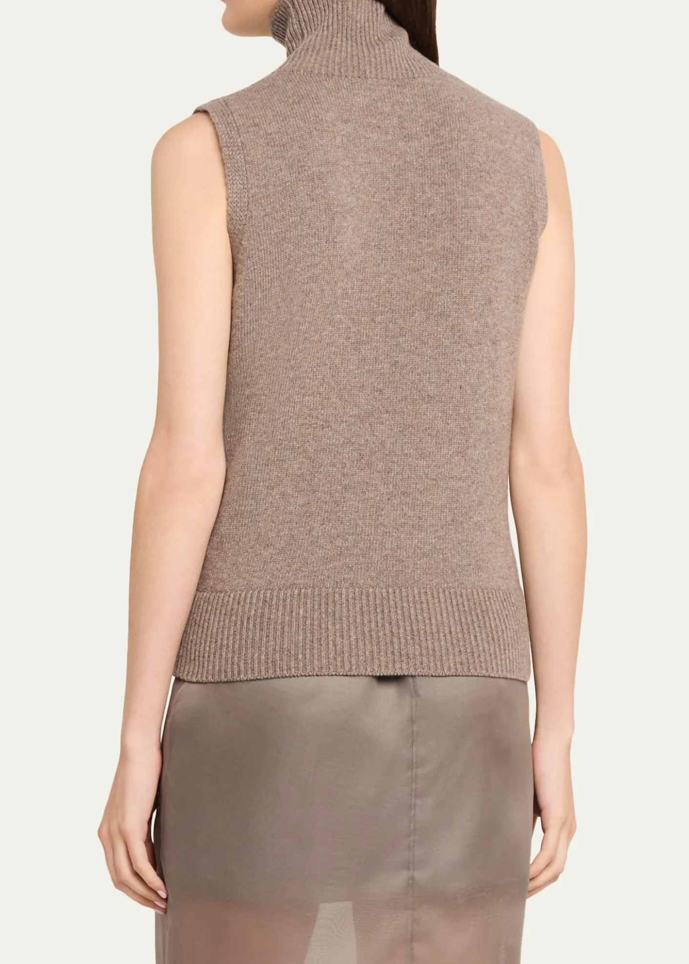 Brandon MaxwellBruno Turtleneck Sleeveless Sweater