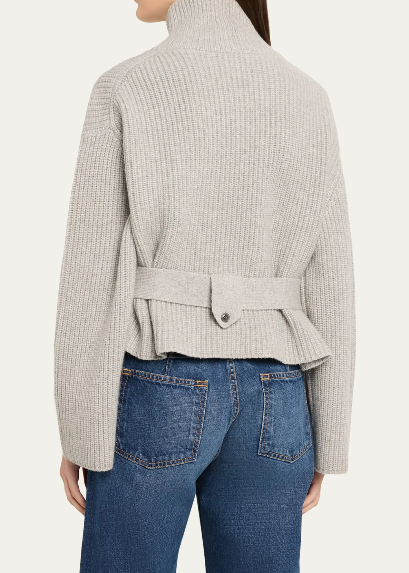 Brandon MaxwellNeal Cashmere Hidden Zip Sweater