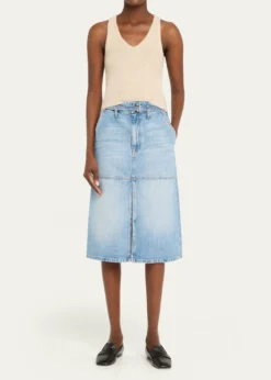Brandon MaxwellReese V-Neck Cashmere Knit Tank Top