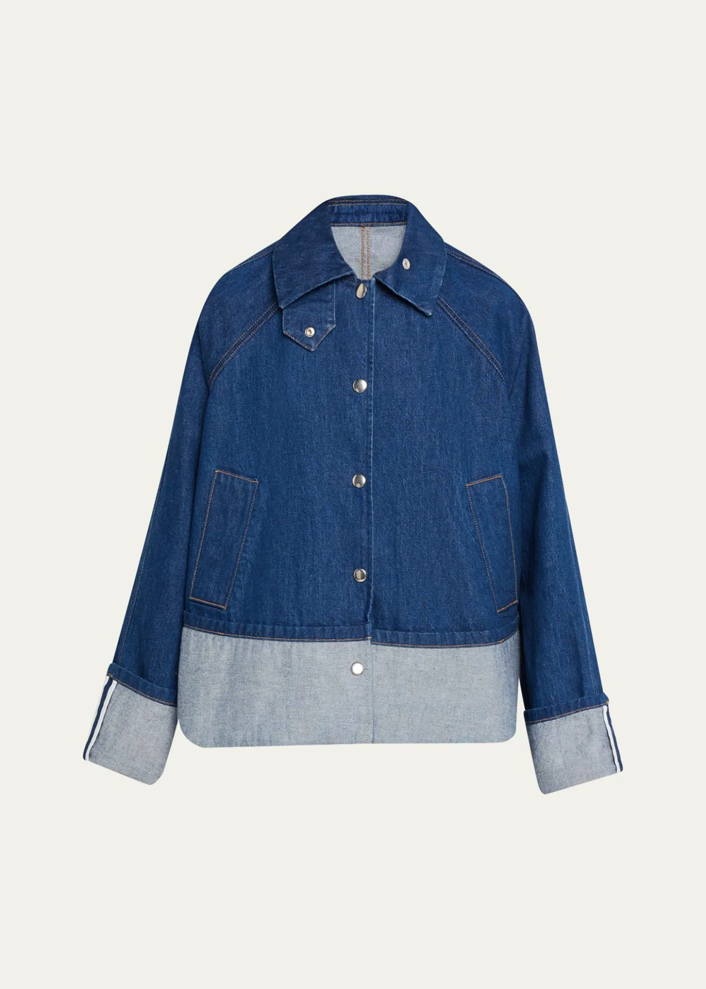Brandon MaxwellWells Trapeze Denim Jacket