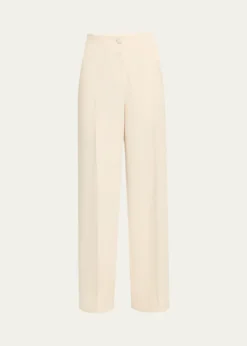 BrioniCamilla Wide Leg Silk Wool Trousers