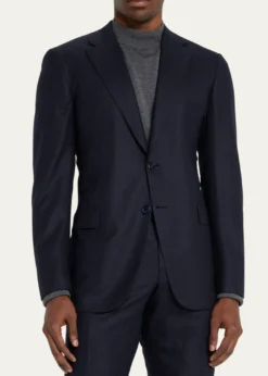 BrioniMen's Brun Wool Micro Check Suit