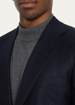 BrioniMen's Brun Wool Micro Check Suit