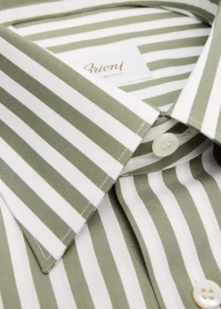 BrioniMen's Cotton Candy Stripe Point Collar Dress Shirt