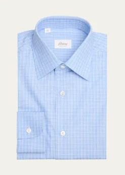 BrioniMen's Cotton Check Dress Shirt