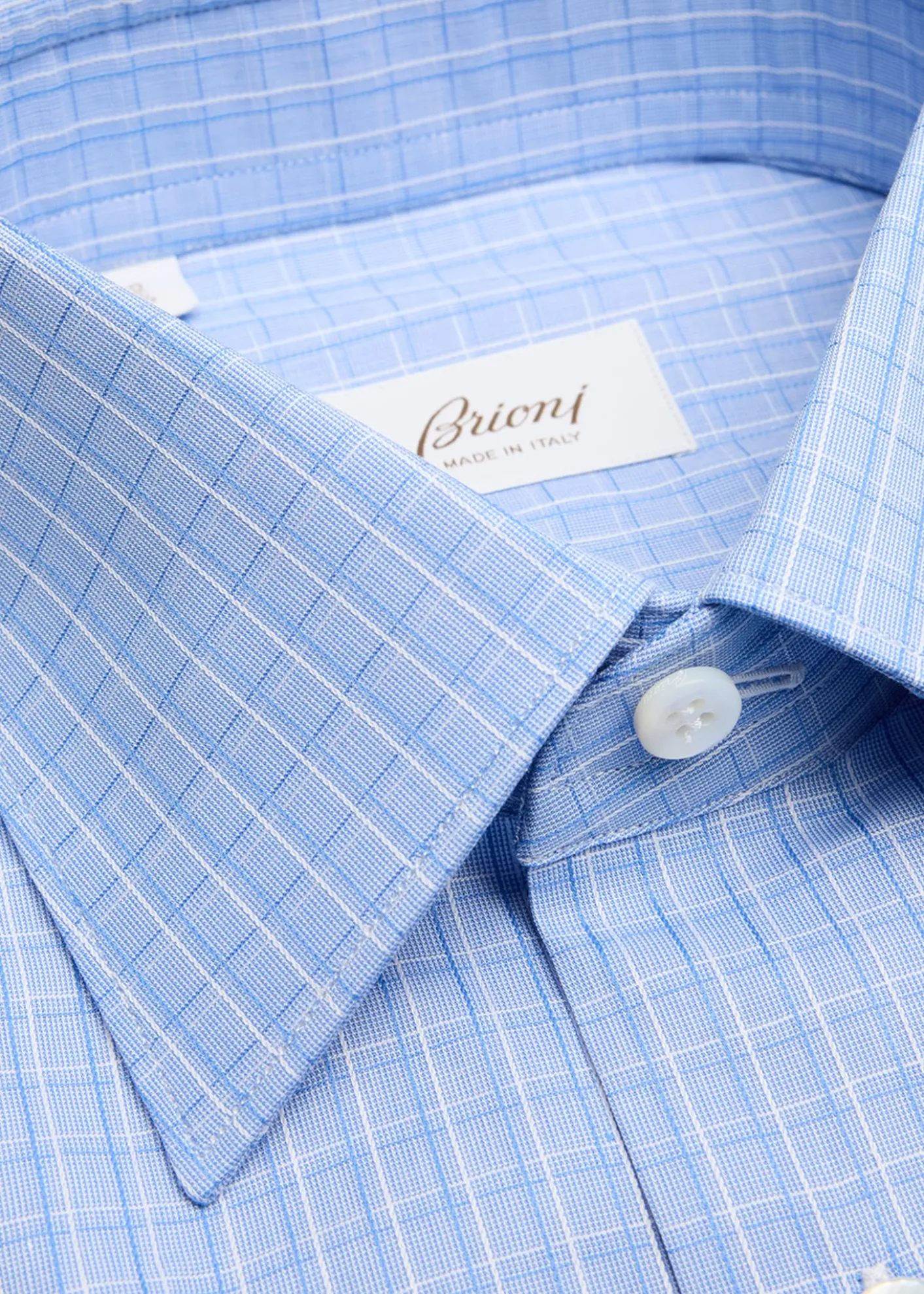 BrioniMen's Cotton Check Dress Shirt