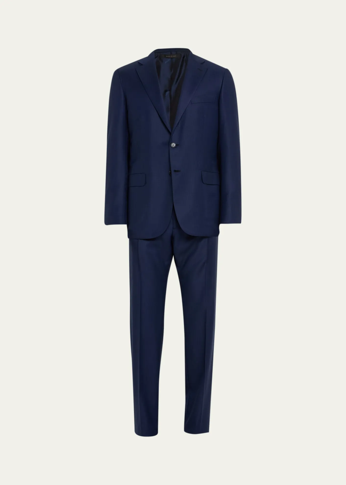 BrioniMen's Textured Solid Two-Piece Suit, Bright Navy