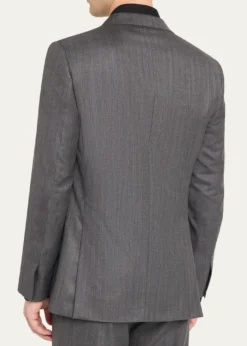 BrioniMen's Tonal Herringbone Wool-Silk Two-Piece Suit