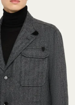 BrioniMen's Baby Alpaca Herringbone Jacket