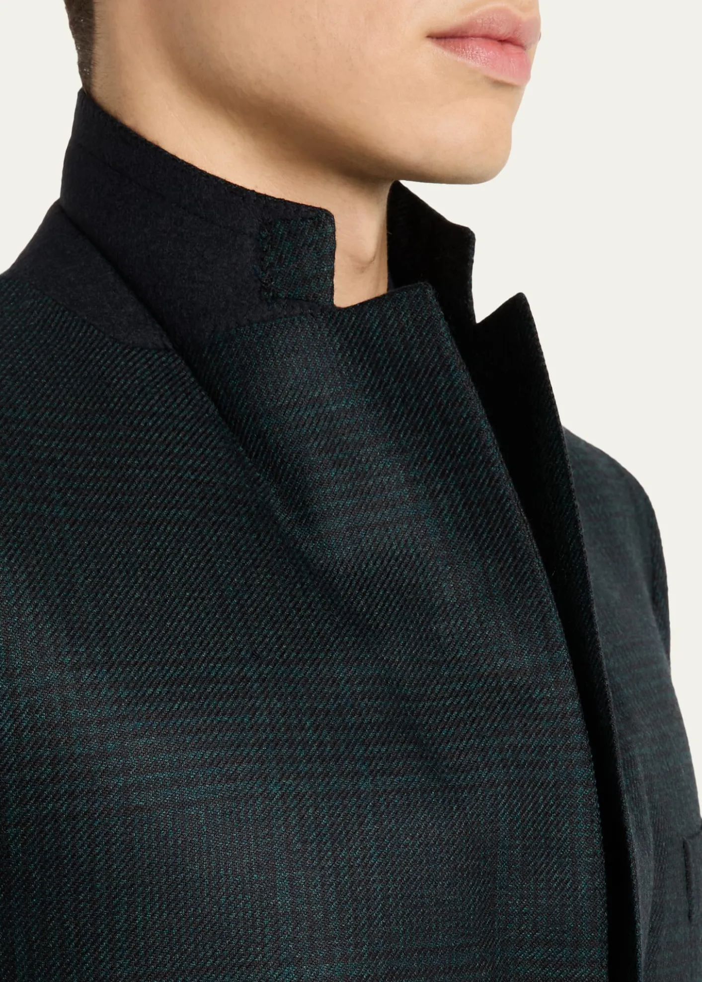 BrioniMen's Cashmere Tonal Plaid Single-Breasted Sport Coat