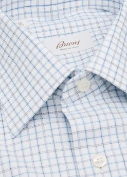 BrioniMen's Cotton Graph Check Dress Shirt