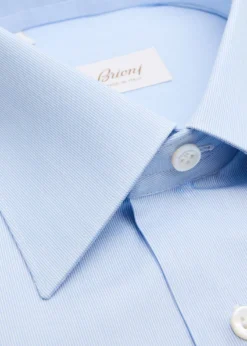 BrioniMen's Fine Stripe Cotton Dress Shirt