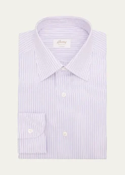 BrioniMen's Giza 45 Cotton Multi-Stripe Dress Shirt