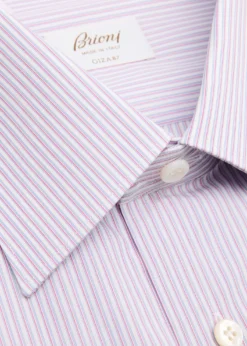 BrioniMen's Giza 87 Cotton Multi-Stripe Dress Shirt