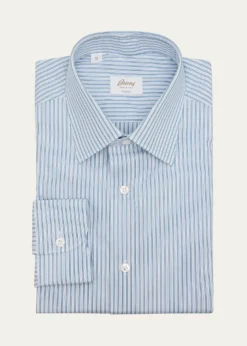 BrioniMen's Giza 87 Cotton Multi-Stripe Dress Shirt