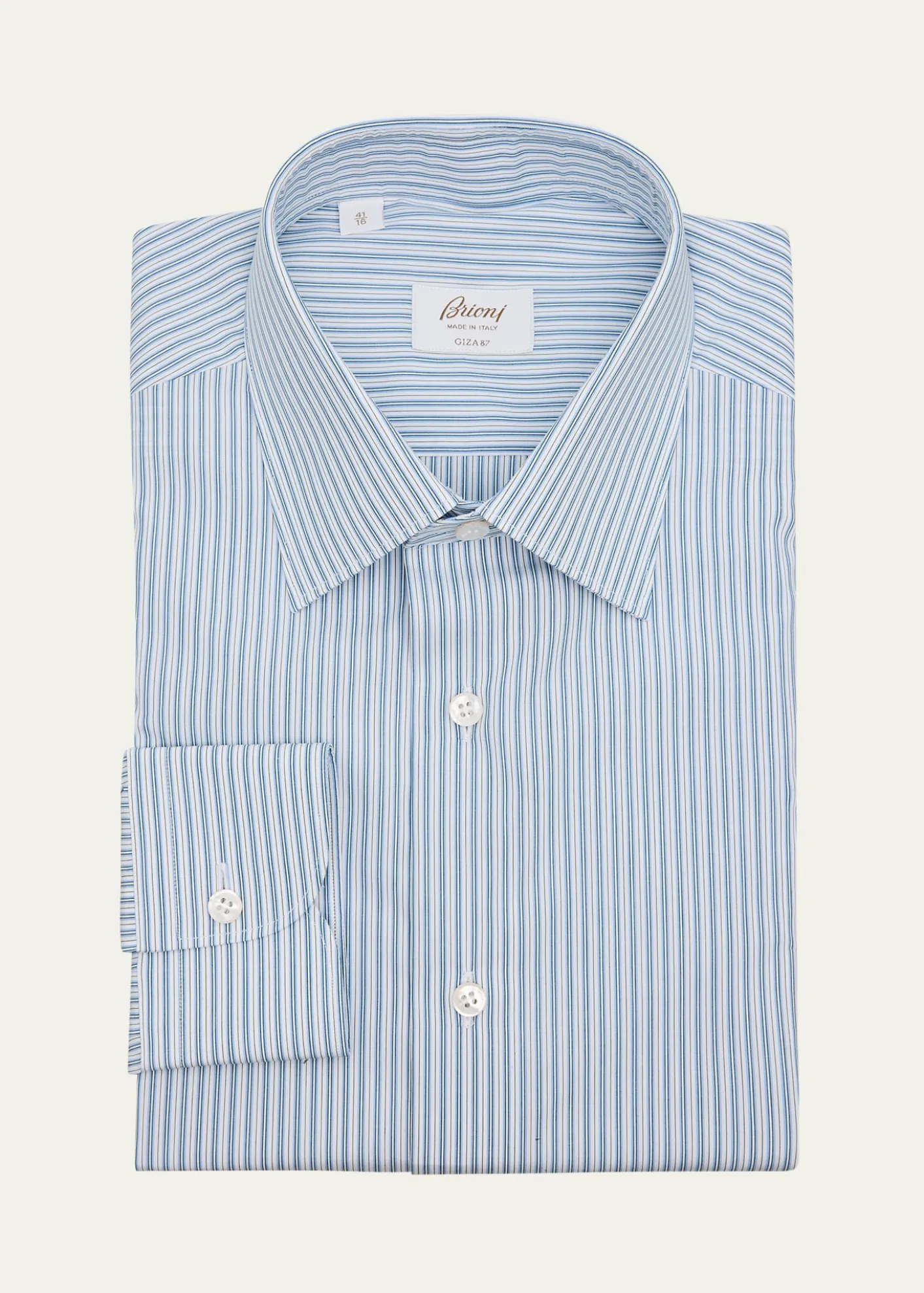BrioniMen's Giza 87 Cotton Multi-Stripe Dress Shirt