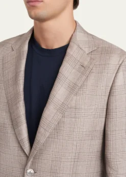 BrioniMen's Linen, Cashmere and Silk Plaid Sport Coat