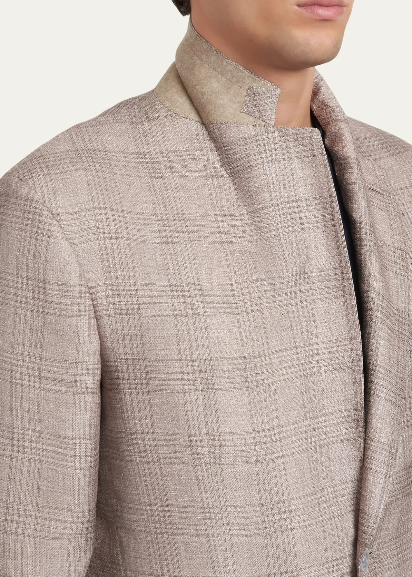 BrioniMen's Linen, Cashmere and Silk Plaid Sport Coat