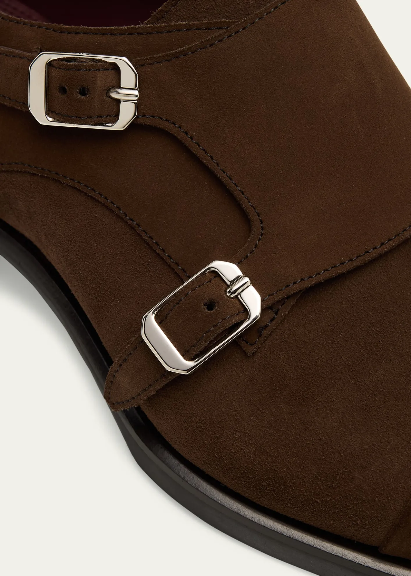BrioniMen's Milano Suede Cap-Toe Double-Monk Strap Loafers