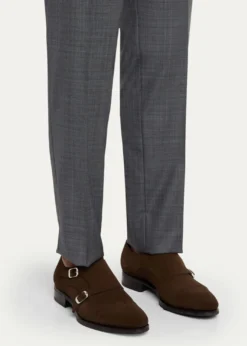BrioniMen's Milano Suede Cap-Toe Double-Monk Strap Loafers