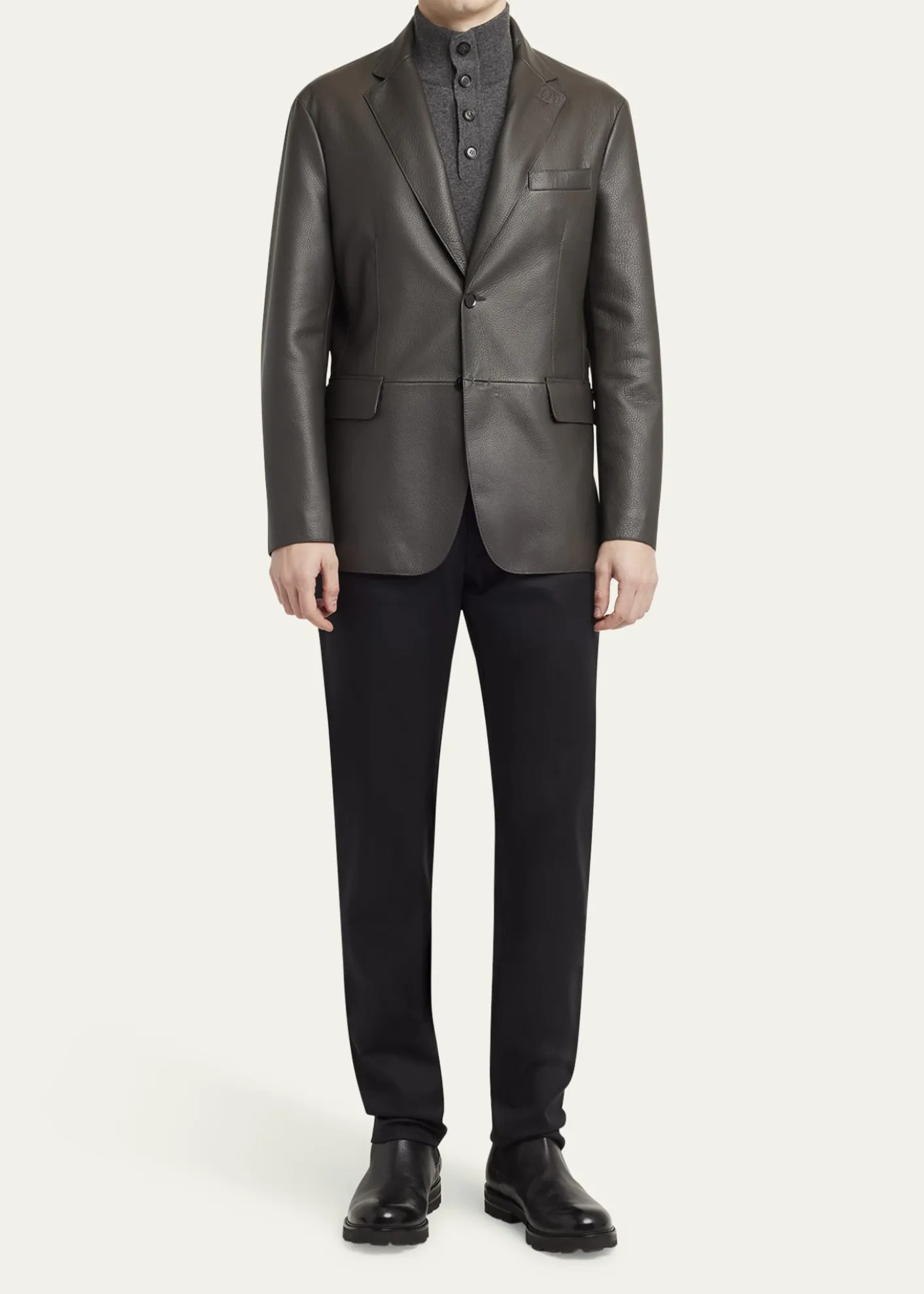 BrioniMen's Monti Deerskin Single-Breasted Blazer