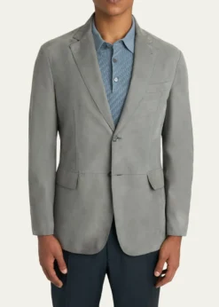 BrioniMen's Monti Nubuck Leather Single-Breasted Blazer