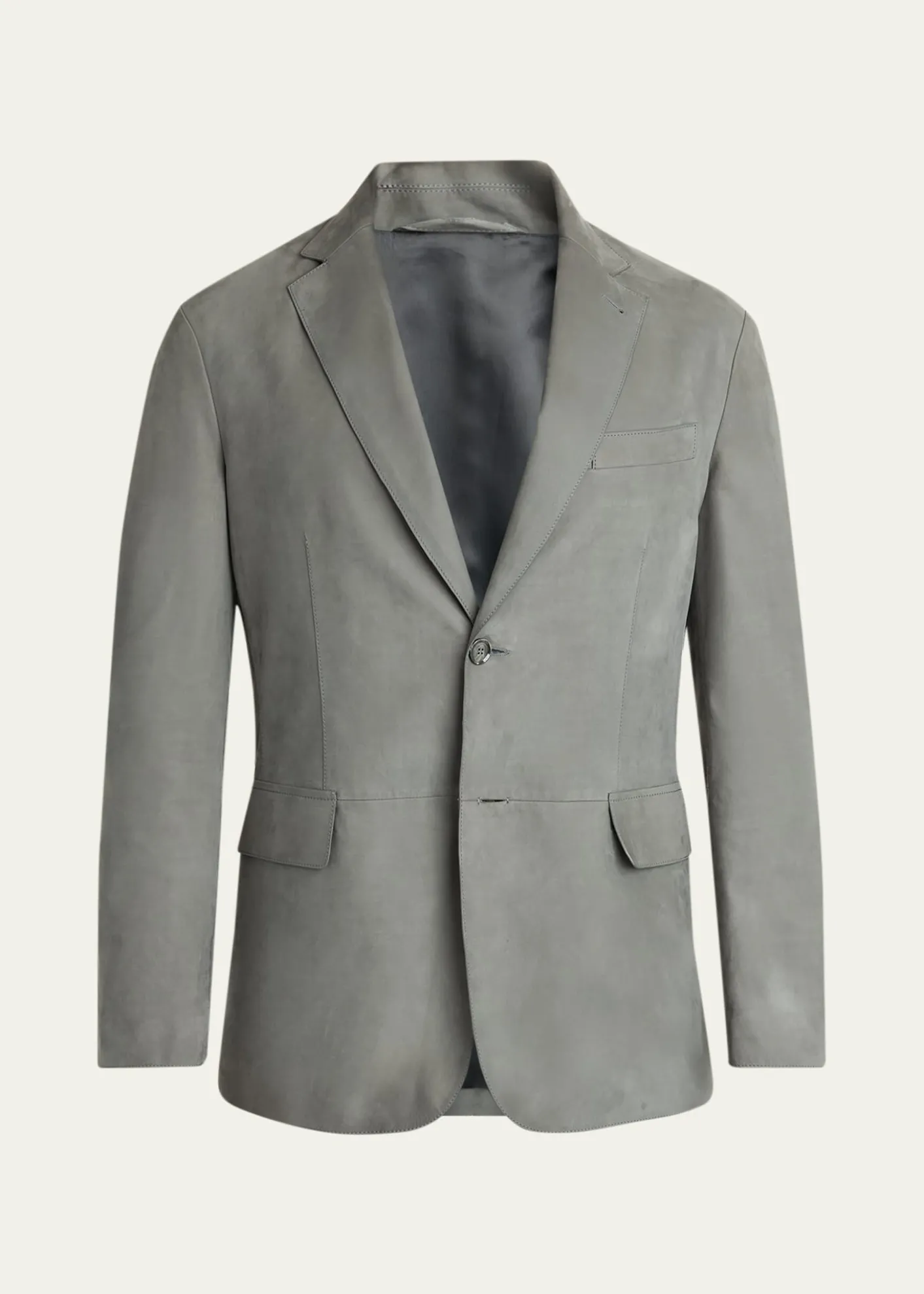 BrioniMen's Monti Nubuck Leather Single-Breasted Blazer