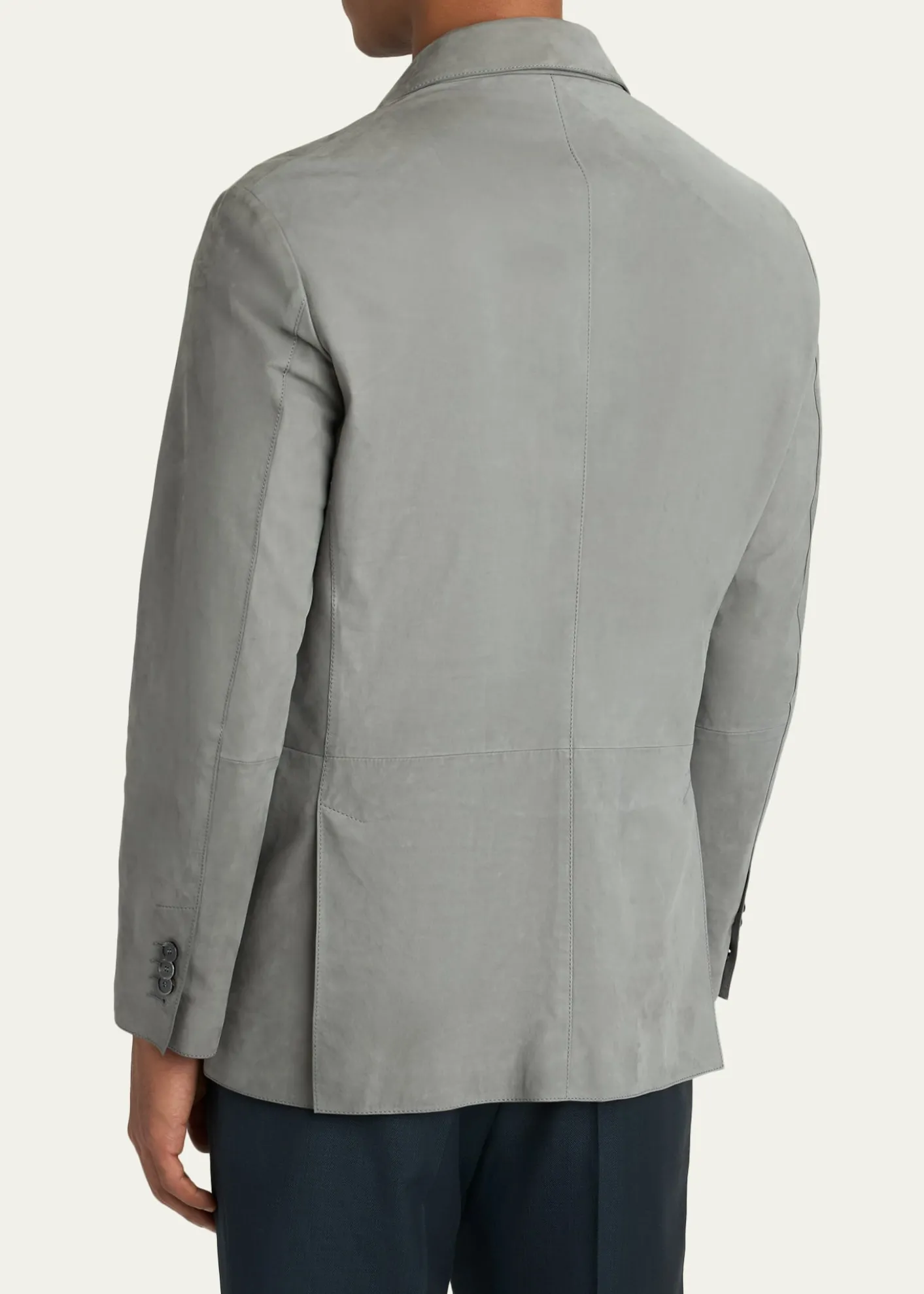 BrioniMen's Monti Nubuck Leather Single-Breasted Blazer