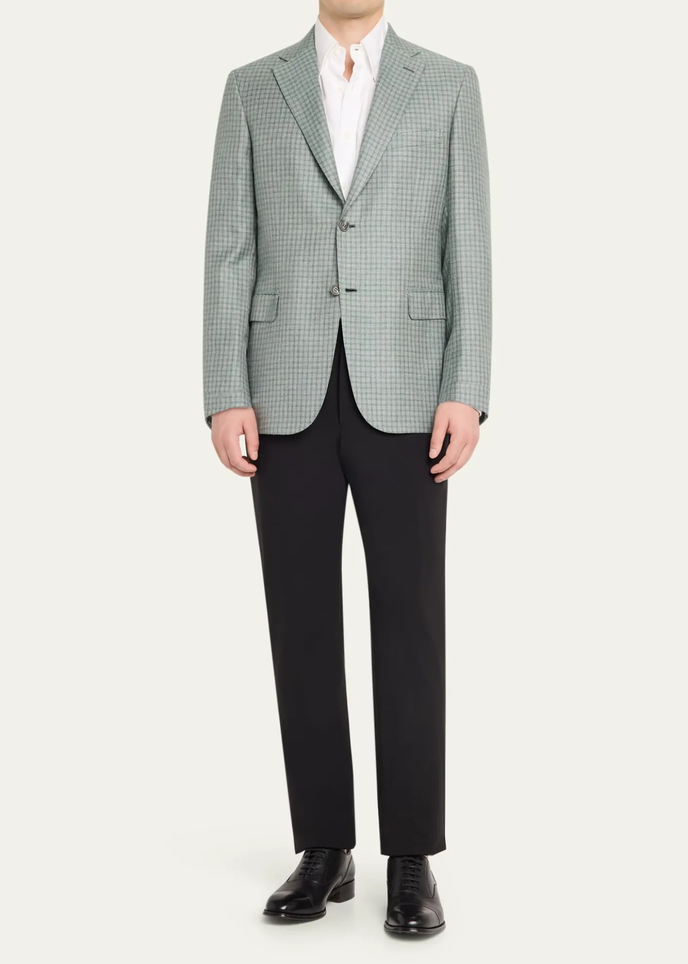 BrioniMen's Ravello Cashmere-Silk Check Blazer