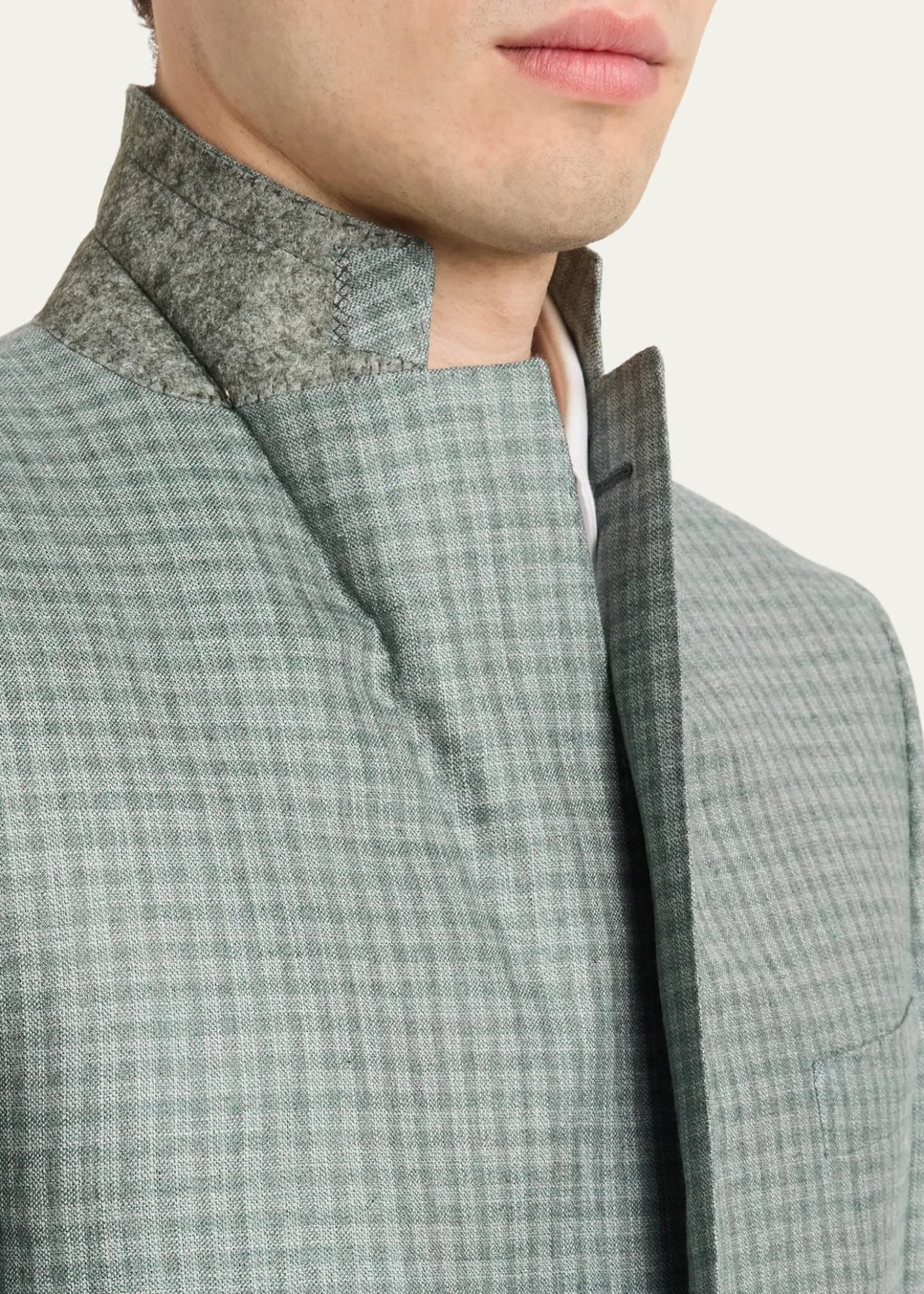 BrioniMen's Ravello Cashmere-Silk Check Blazer