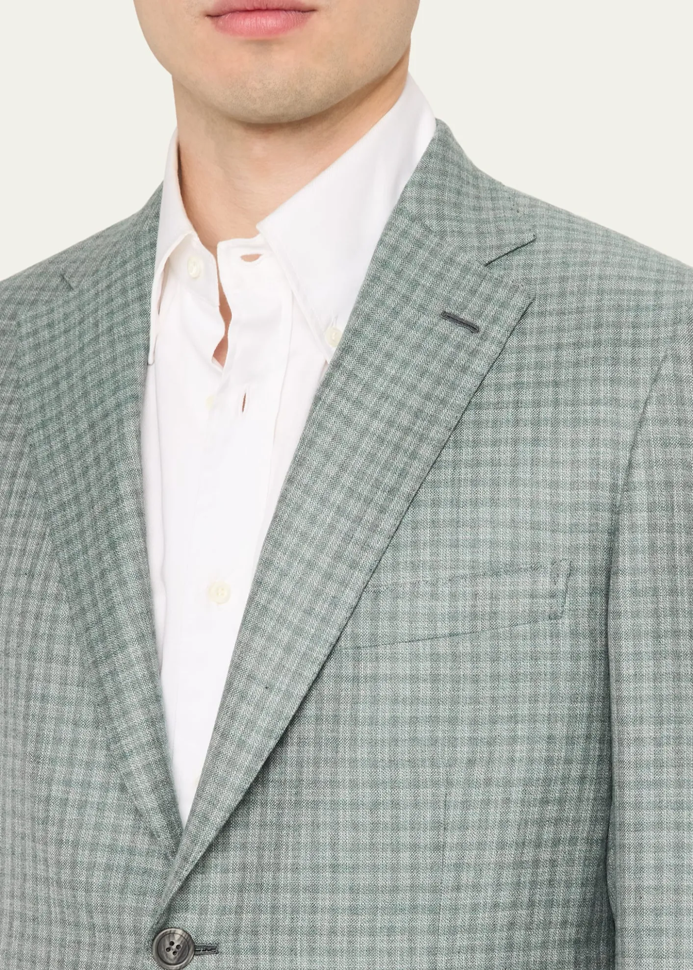 BrioniMen's Ravello Cashmere-Silk Check Blazer