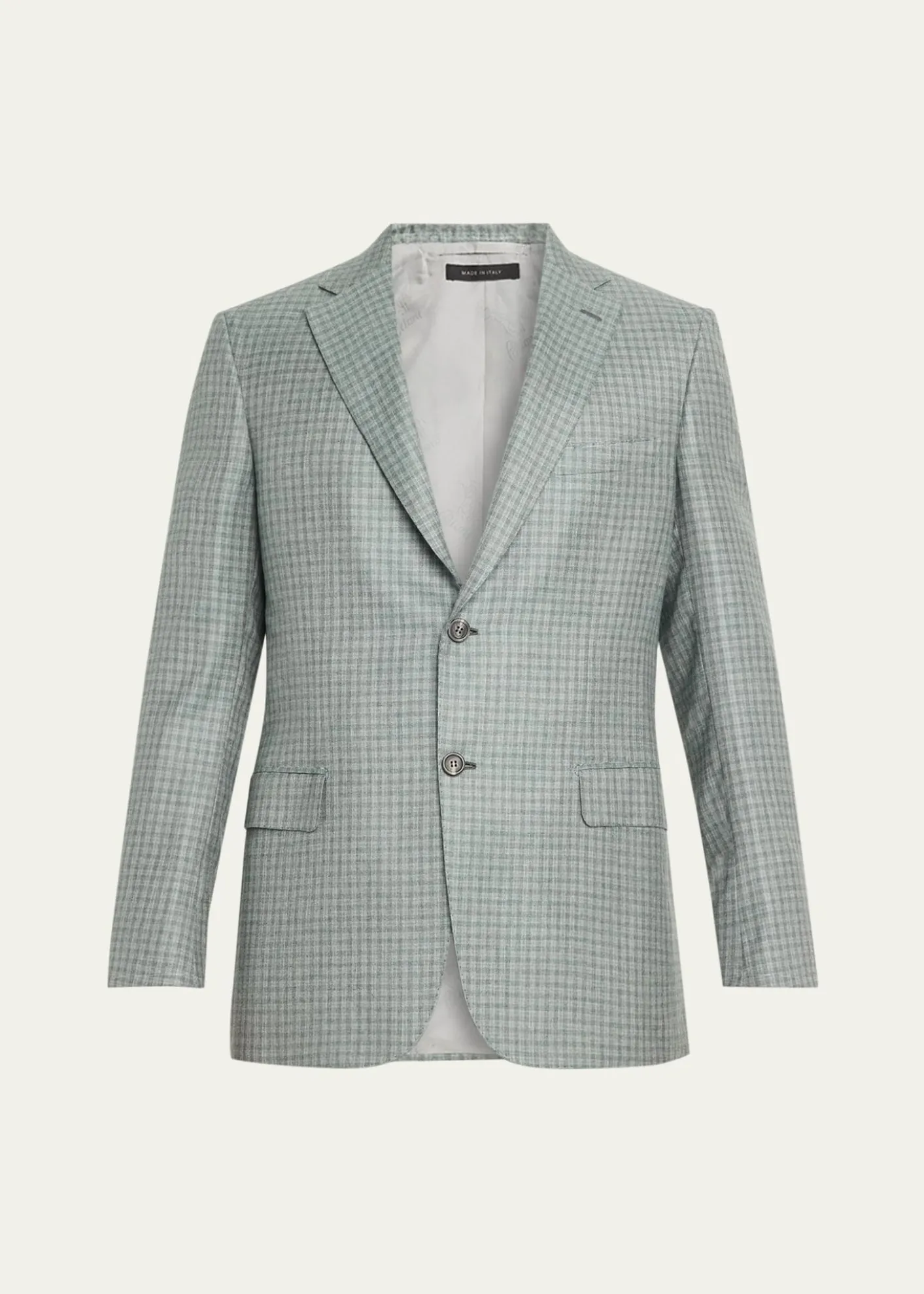 BrioniMen's Ravello Cashmere-Silk Check Blazer