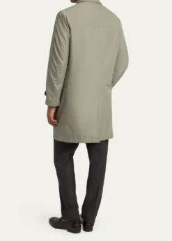 BrioniMen's Silk Cloud Button-Front Car Coat