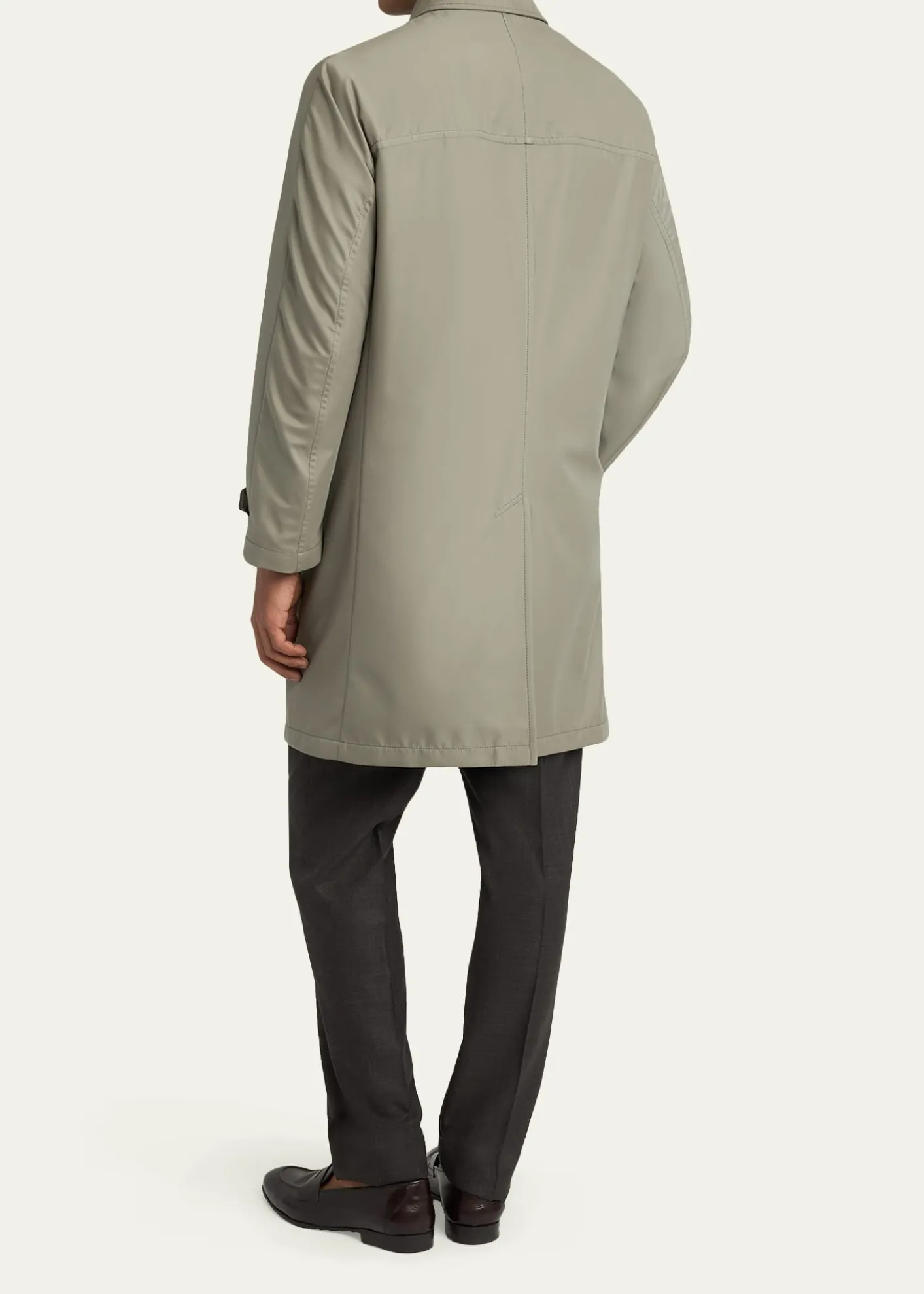 BrioniMen's Silk Cloud Button-Front Car Coat