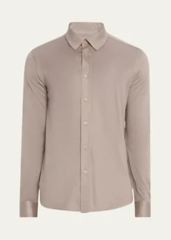 BrioniMen's Silk Pique Sport Shirt