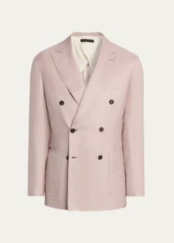 BrioniMen's Soffio Cashmere Double-Breasted Jacket