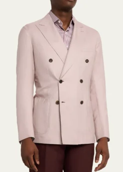 BrioniMen's Soffio Cashmere Double-Breasted Jacket